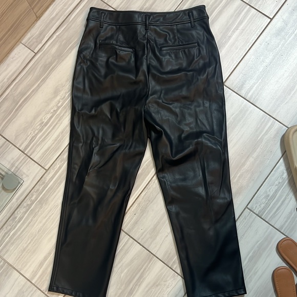 Loft Leather Straight Leg Pants - Picture 4 of 5